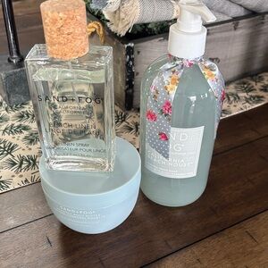 California Set- Linen Soray, California Beach House Body Butter & Hand Soap